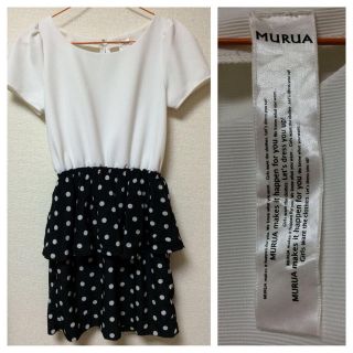 ムルーア(MURUA)のMURUAのペプラムコーディネートワンピ(ミニワンピース)