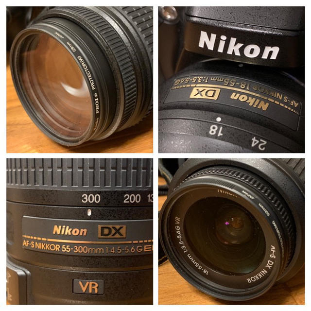 【品】D5100ダブルズームレンズキット Nikonバック付きカメラ