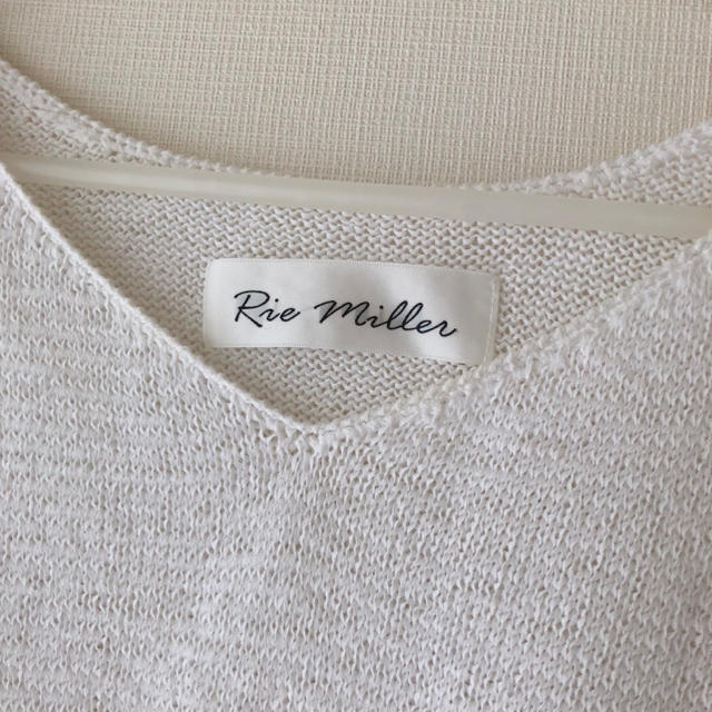 Rie Miller(リエミラー)の日曜までSALE♡Rie Miller ニット 春夏 ホワイト レディースのトップス(ニット/セーター)の商品写真