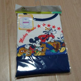 ディズニー(Disney)の☆ママりんこさん専用☆     【新品・開封済】ロングエプロン  ミッキーマウス(お食事エプロン)