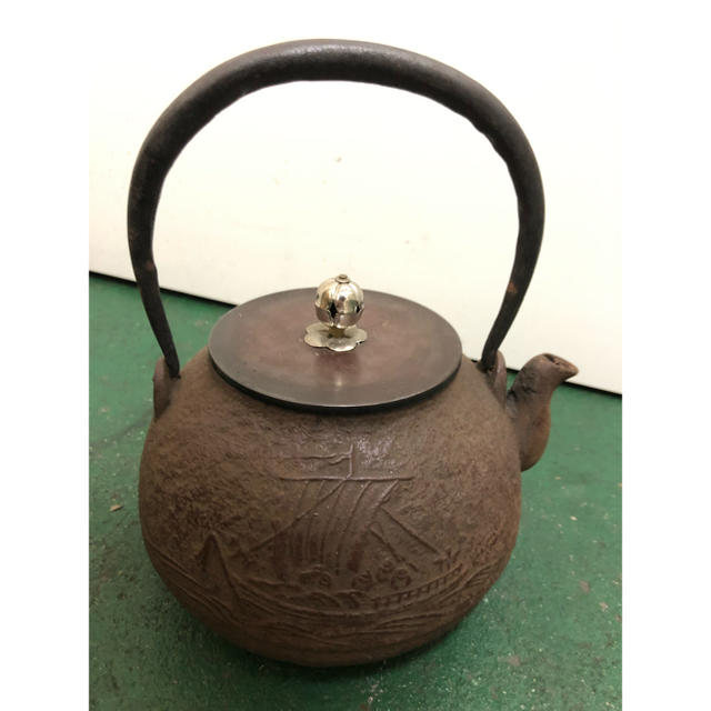 秋虎様専用 龍文堂 茶瓶 エンタメ/ホビーの美術品/アンティーク(金属工芸)の商品写真