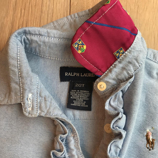 Ralph Lauren(ラルフローレン)のラルフローレン キッズ フリルシャツ 90 キッズ/ベビー/マタニティのキッズ服女の子用(90cm~)(Tシャツ/カットソー)の商品写真