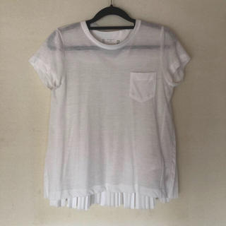 サカイ(sacai)のSacai バックプリーツTシャツ サイズ1(Tシャツ(半袖/袖なし))