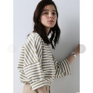 プラージュ(Plage)のたり様専用☆ 3/8per plage　Vintage加工ボーダー ロンT(カットソー(長袖/七分))