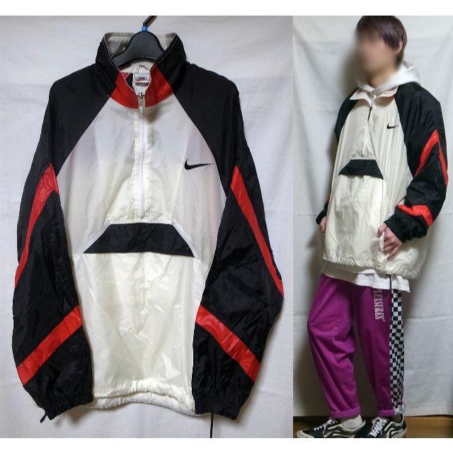 NIKE - ナイキ 90年代 ヴィンテージナイロンアノラック NIKE - ナイキ 90年代 ヴィンテージナイロンアノラック