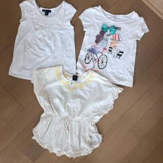 ギャップキッズ(GAP Kids)のGap Kids  白シャツ3点セット  110cm(Tシャツ/カットソー)