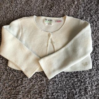 ザラ(ZARA)のZara baby 白ボレロ 18-24／92cm(カーディガン)