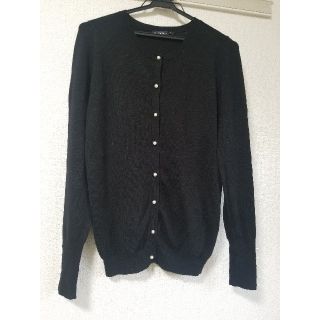 ザラ(ZARA)のZARA パール　カーディガン(カーディガン)