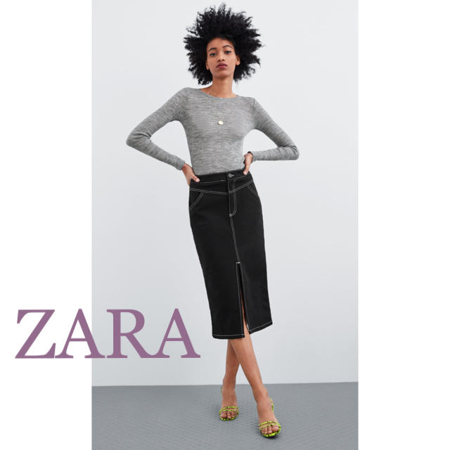 ZARA(ザラ)のZARA❇︎スリット入りタイトスカート レディースのスカート(ひざ丈スカート)の商品写真