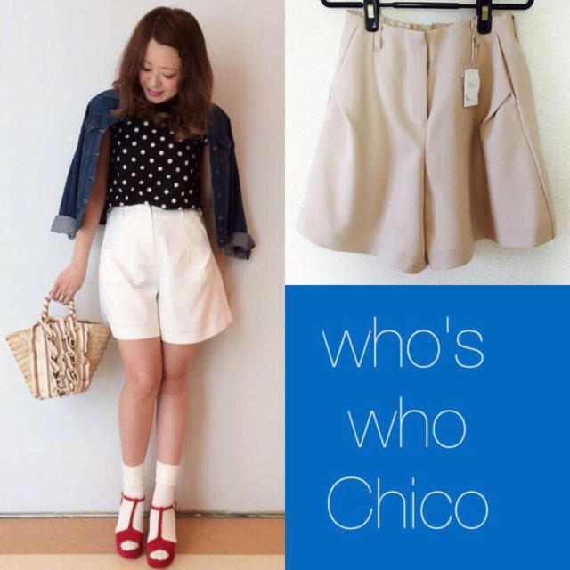 who's who Chico(フーズフーチコ)の新品 chico♡ツイルショートパンツ レディースのパンツ(ショートパンツ)の商品写真