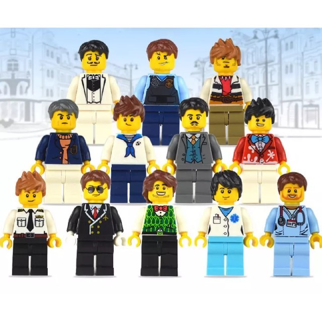 Lego(レゴ)のレゴ 互換 ミニフィグ　男　12体set♥ エンタメ/ホビーのフィギュア(SF/ファンタジー/ホラー)の商品写真