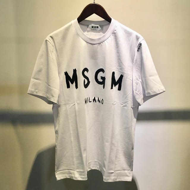 MSGM エムエスジーエム 新品 定番 グラフィティ ロゴ Tシャツ ホワイト