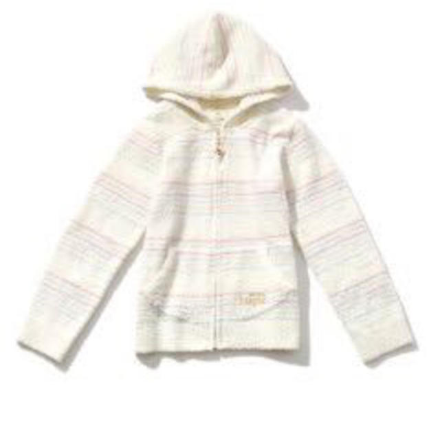 gelato pique(ジェラートピケ)の新品未使用♡kidsボーダーパーカー キッズ/ベビー/マタニティのキッズ服女の子用(90cm~)(その他)の商品写真