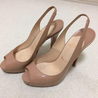 クリスチャンルブタン(Christian Louboutin)のKUN様専用☆クリスチャンルブタン オープントゥパンプス ベージュ 36(ハイヒール/パンプス)