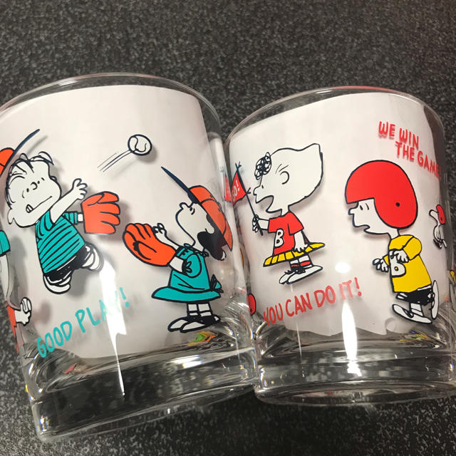 PEANUTS(ピーナッツ)のスヌーピー コップ 2点set インテリア/住まい/日用品のキッチン/食器(食器)の商品写真