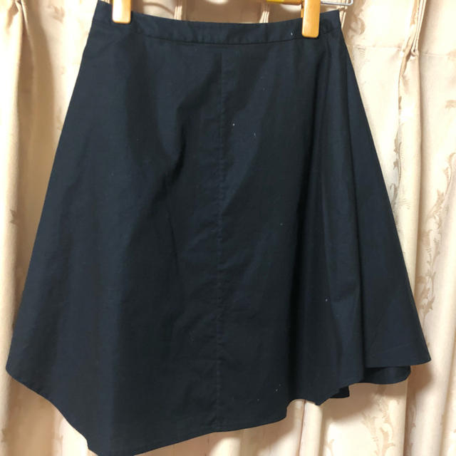 theory(セオリー)の黒ボタンシャツスカート レディースのスカート(ひざ丈スカート)の商品写真