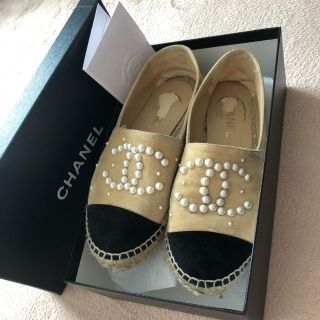 シャネル(CHANEL)の正規品 シャネル パール エスパドリーユ(スリッポン/モカシン)