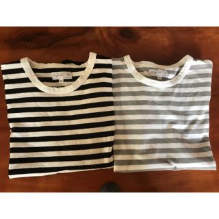 アニエスベー(agnes b.)の二枚セット アニエスベー ボーダー カットソー Ｔシャツ 半袖 (Tシャツ(半袖/袖なし))