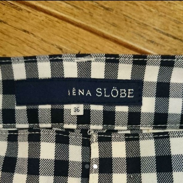 SLOBE IENA(スローブイエナ)のみーちゃん様 IENA SLOBE 《新品》ネイビーギンガムチェックパンツ レディースのパンツ(カジュアルパンツ)の商品写真