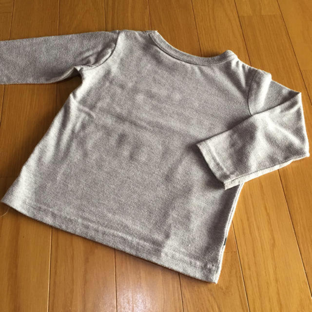 西松屋(ニシマツヤ)のヒョウ柄文字 ロンT 90 キッズ/ベビー/マタニティのキッズ服女の子用(90cm~)(Tシャツ/カットソー)の商品写真