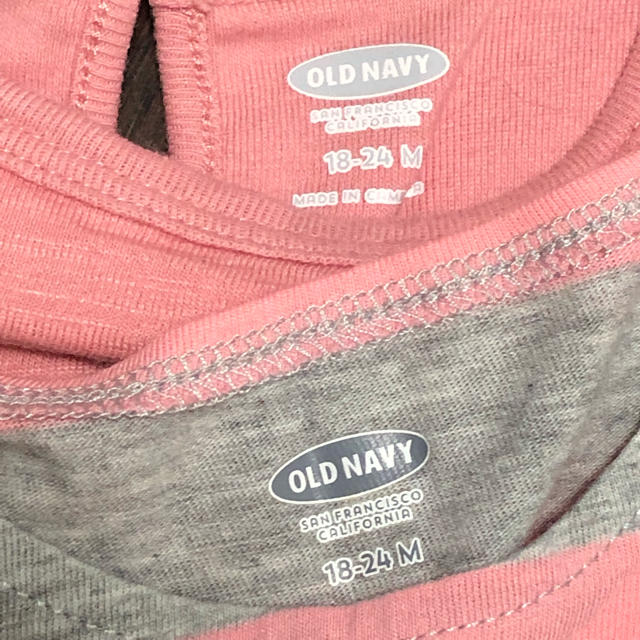 Old Navy(オールドネイビー)のOLD NAVY  長袖ロンパース&タンクトップ キッズ/ベビー/マタニティのベビー服(~85cm)(ロンパース)の商品写真