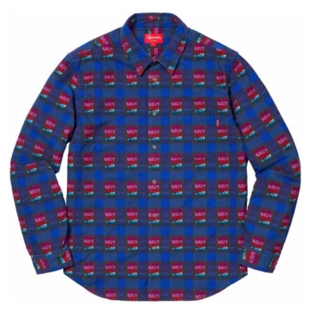 込み L Supreme Rose Buffalo Plaid Shirt