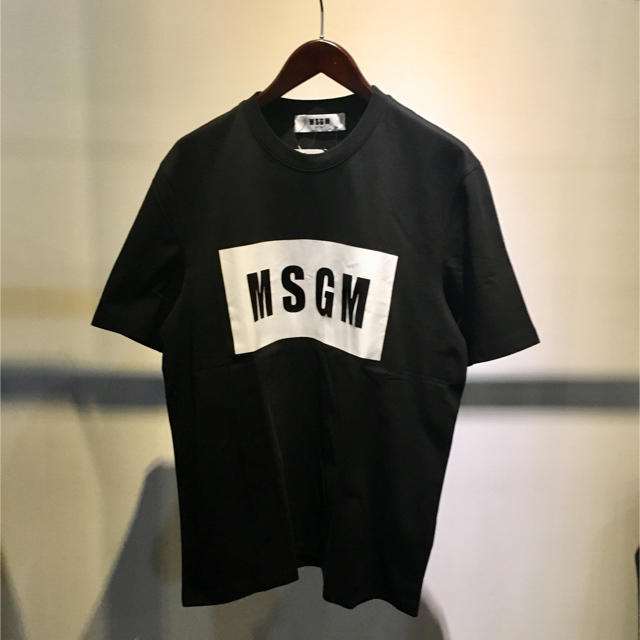 MSGM エムエスジーエム 新品 ボックス ロゴ Tシャツ ブラック