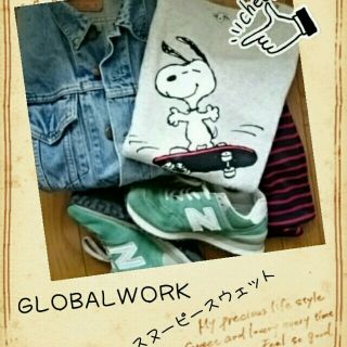 グローバルワーク(GLOBAL WORK)のGLOBALWORK／スヌーピー(トレーナー/スウェット)