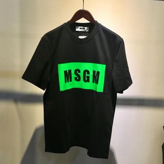 MSGM - MSGM エムエスジーエム 新品 ボックス ロゴ Tシャツ ネオン