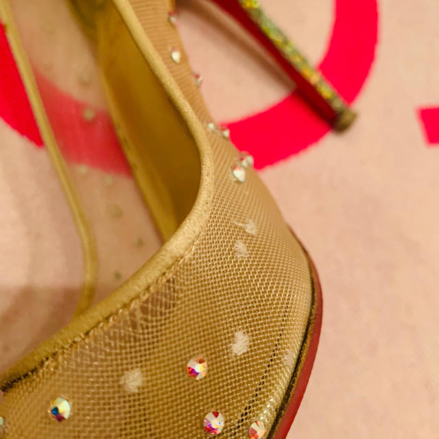 Christian Louboutin(クリスチャンルブタン)の【現品限り】ルブタン Follies Strass グリッターパンプス 36 レディースの靴/シューズ(ハイヒール/パンプス)の商品写真