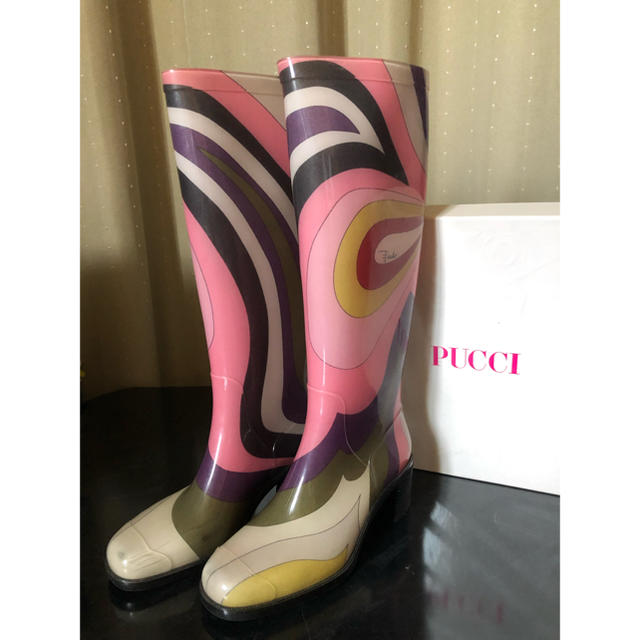 エミリオプッチ EMILIO PUCCI 長靴 レインシューズ 22.5センチ靴/シューズ