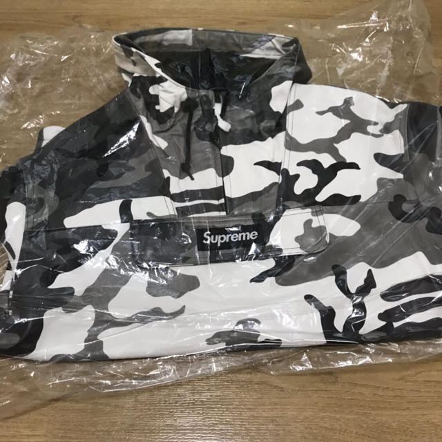最も Supreme - supreme 18AW leather anorak snow camo レザー