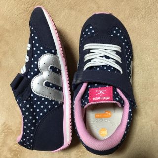 ミズノ(MIZUNO)のミキハウス ミズノ コラボ スニーカー ネイビー 女の子 スニーカー(スニーカー)