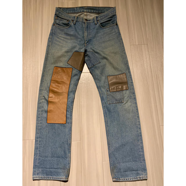 Levi's 505 レザーパッチワークデニム 30 vetements