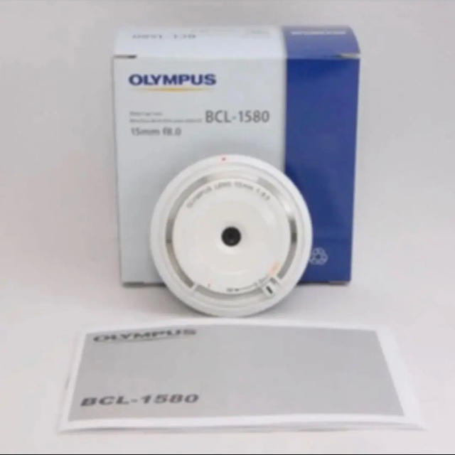 OLYMPUS(オリンパス)の⭐️新品⭐️オリンパス ボディキャップレンズBCL-1580❤️かわいいホワイト スマホ/家電/カメラのカメラ(レンズ(単焦点))の商品写真