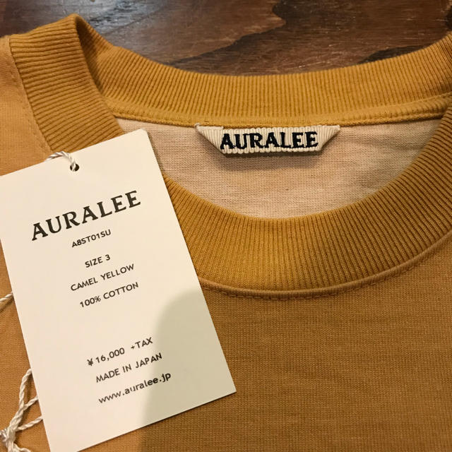 AURALEE Tシャツ・カットソー 3(S位) オレンジx白(ボーダー)