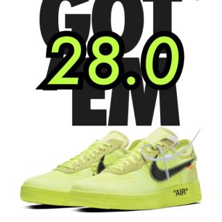 ナイキ(NIKE)の【28】off-white nike airforce1 (スニーカー)