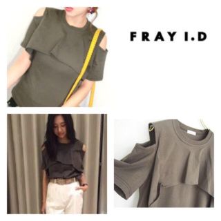 フレイアイディー(FRAY I.D)のフレイアイディー フリルカットソー(Tシャツ(半袖/袖なし))