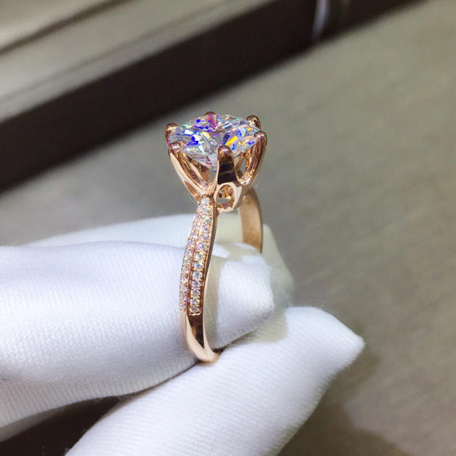 18k 🉐🉐最高級モアサナイト3ct 💍の通販 by mi'🤗25日〜2月10日まで休暇出荷は中旬以後順次発送😊｜ラクマ