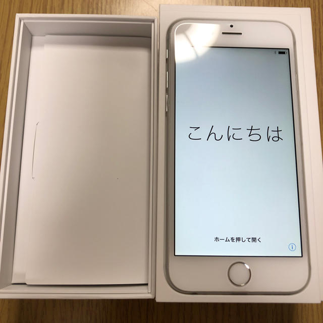 速達メール便送料無料 iPhone6 スマートフォン本体 美品 64GB シルバー ...