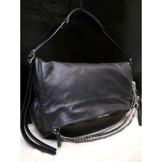 ジミーチュウ(JIMMY CHOO)の美品20万★JIMMYCHOO ジミーチュウ バイカーサッチェル トート バッグ(トートバッグ)