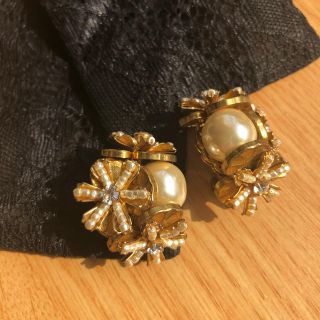 デミルクスビームス(Demi-Luxe BEAMS)の【良品】ミリアムハスケル MIRIAM HASKELL イヤリング ①(イヤリング)