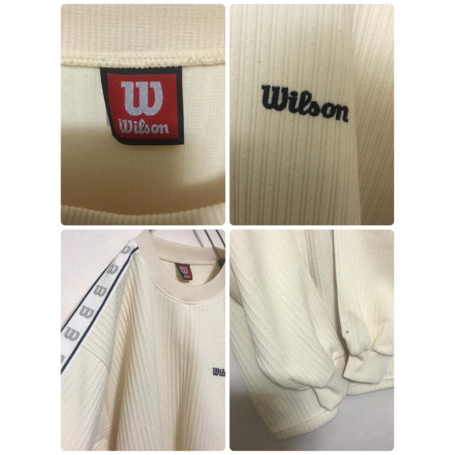 wilson(ウィルソン)のWilson ウィルソン ニット セーター ロゴテープ 胸ロゴ 刺繍 メンズのトップス(ニット/セーター)の商品写真