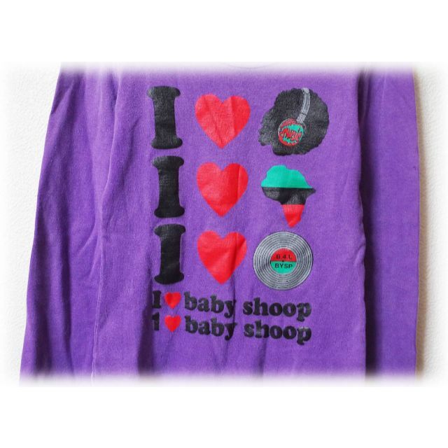 baby shoop(ベイビーシュープ)のbaby shoop ベイビーシュープ I LOVE カットソー ダンス B系 レディースのトップス(カットソー(長袖/七分))の商品写真