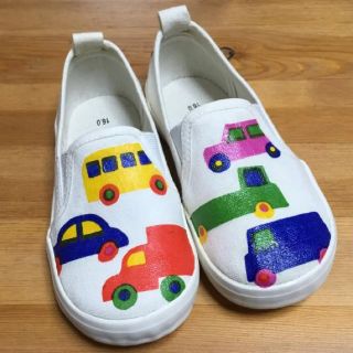 マリメッコ(marimekko)のマリメッコ marimekko 車 ブーブー 上靴 16.0 スリッポン(スリッポン)