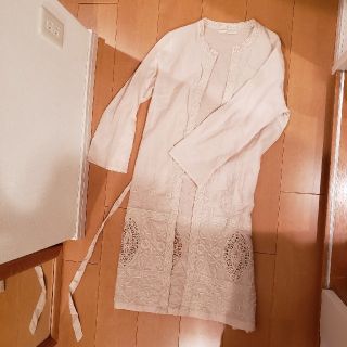 ビューティアンドユースユナイテッドアローズ(BEAUTY&YOUTH UNITED ARROWS)のごろおさま専用　ヌキテパ　刺繍レースガウン(カーディガン)