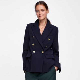 大人気完売商品✨ダブルブレストブレザー✨ZARA