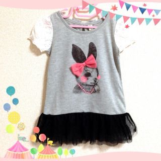 新品＊ウサギ チュニックワンピース＊②(その他)