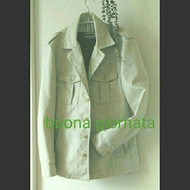 BUONA GIORNATA(ボナジョルナータ)のアウター　ミリタリー　春　コート メンズのジャケット/アウター(ミリタリージャケット)の商品写真
