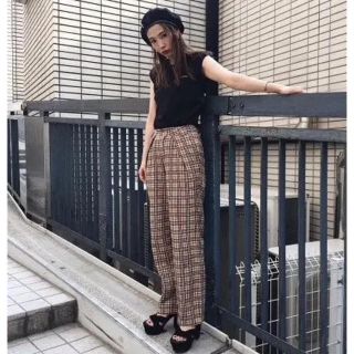 マウジー(moussy)のあゆ様 moussy チェックパンツ(カジュアルパンツ)